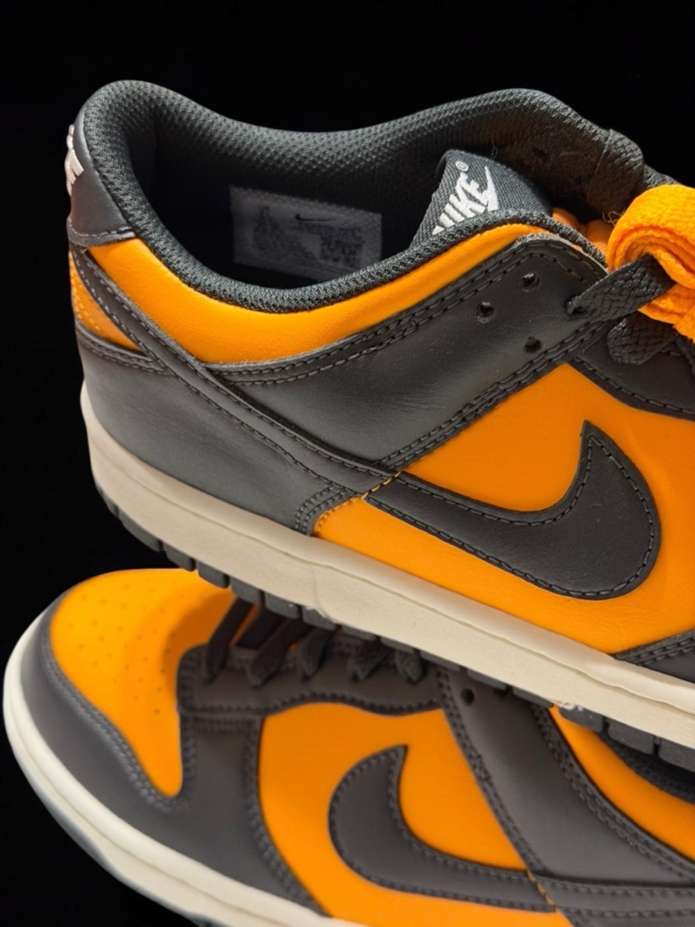 Nike Dunk Low GS Skater Aesthetic Y2K Streetwear Orange Black Back to School - Picture 5 of 9